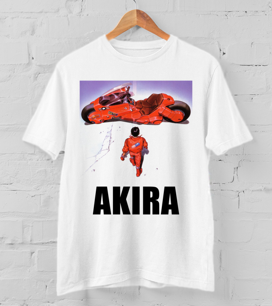 Kaneda Iconic Red Motorcycle Akira T-Shirt