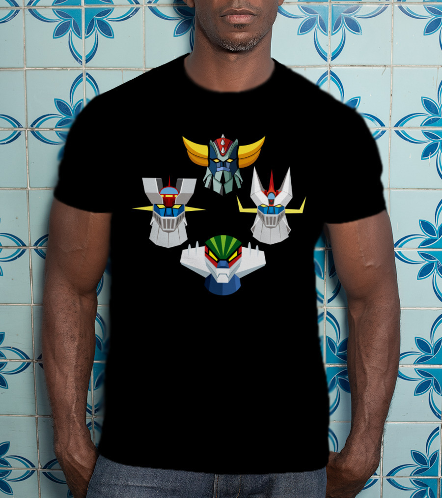 Mazinger Goldorak Robot Heads GN T-Shirt