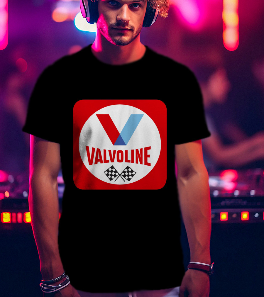 Valvoline Racing Checkered Flag T-Shirt