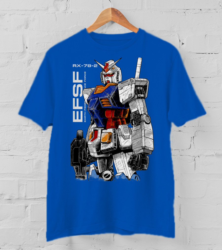 RX-78-2 Gundam EFSF Earth Federation Space Force T-Shirt
