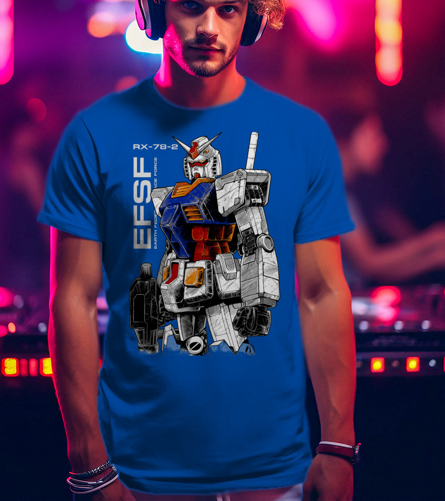 RX-78-2 Gundam EFSF Earth Federation Space Force T-Shirt