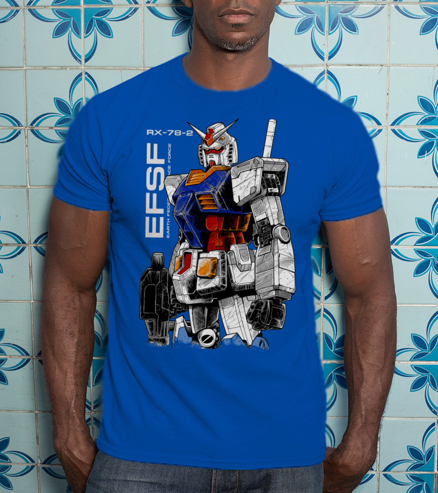 RX-78-2 Gundam EFSF Earth Federation Space Force T-Shirt