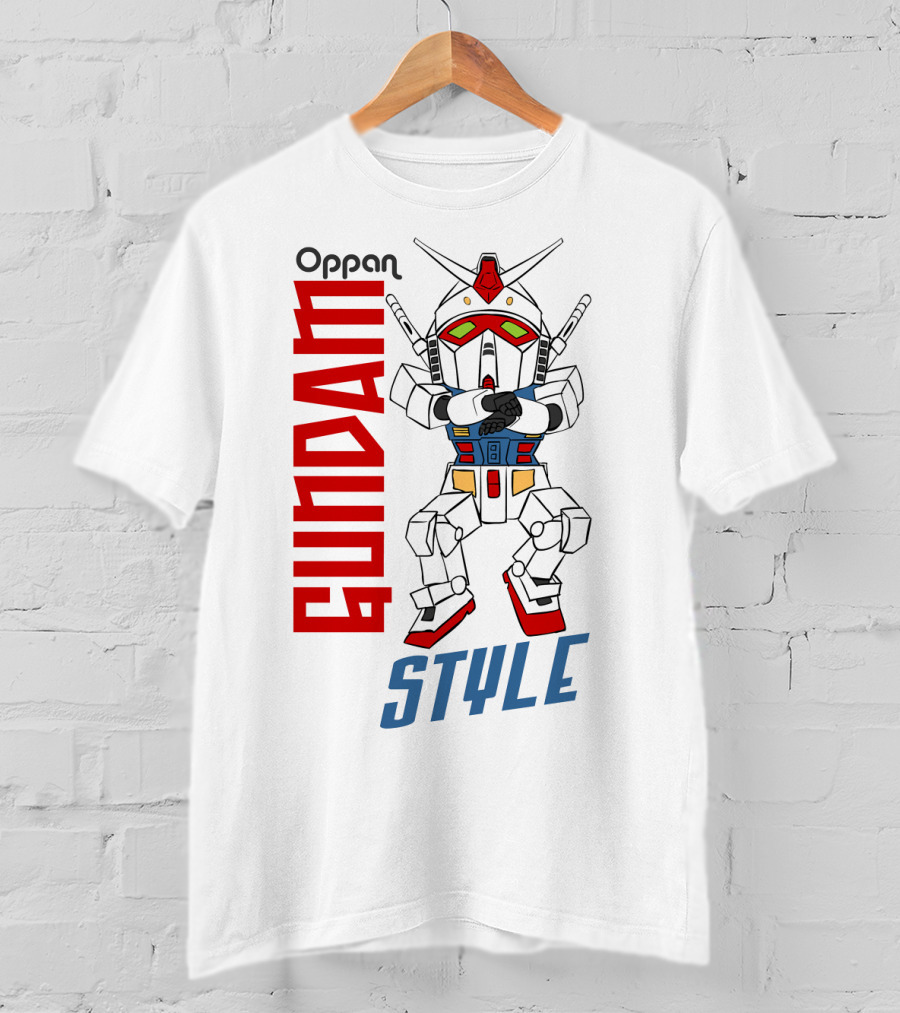 Oppan Gundam Style Vintage Mecha Dance T-Shirt