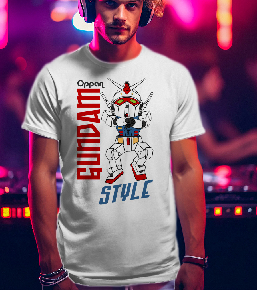 Oppan Gundam Style Vintage Mecha Dance T-Shirt