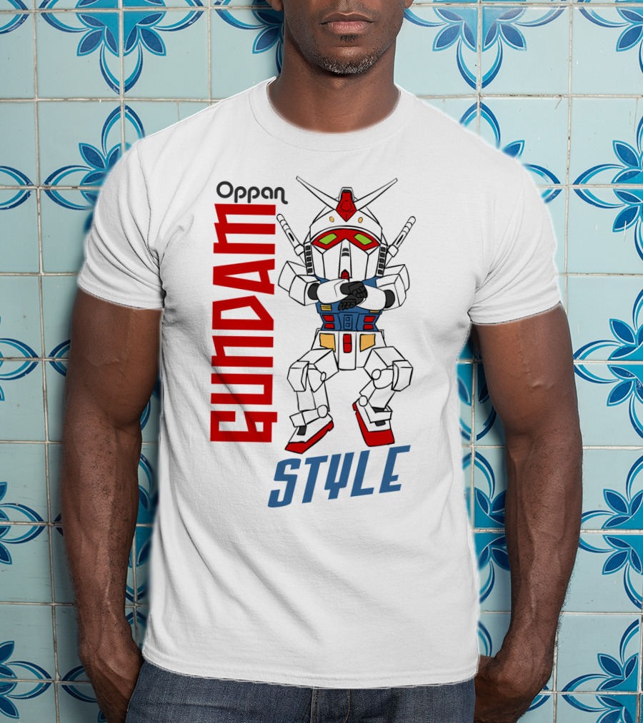 Oppan Gundam Style Vintage Mecha Dance T-Shirt