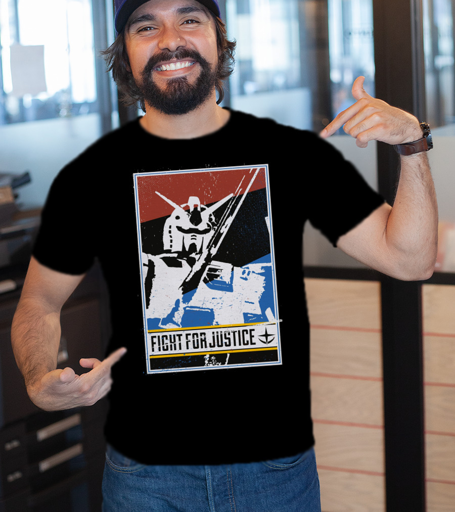 Gundam Fight For Justice Robot T-Shirt
