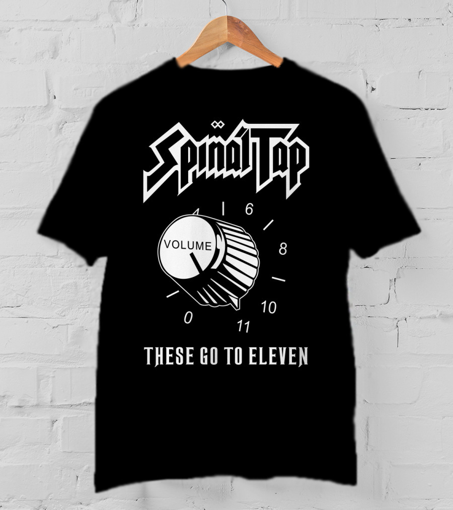 Spinal Tap These Go To Eleven Volume Knob T-Shirt