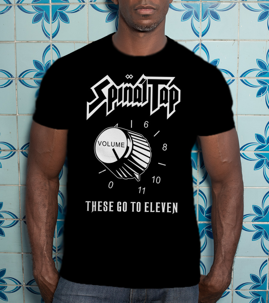 Spinal Tap These Go To Eleven Volume Knob T-Shirt