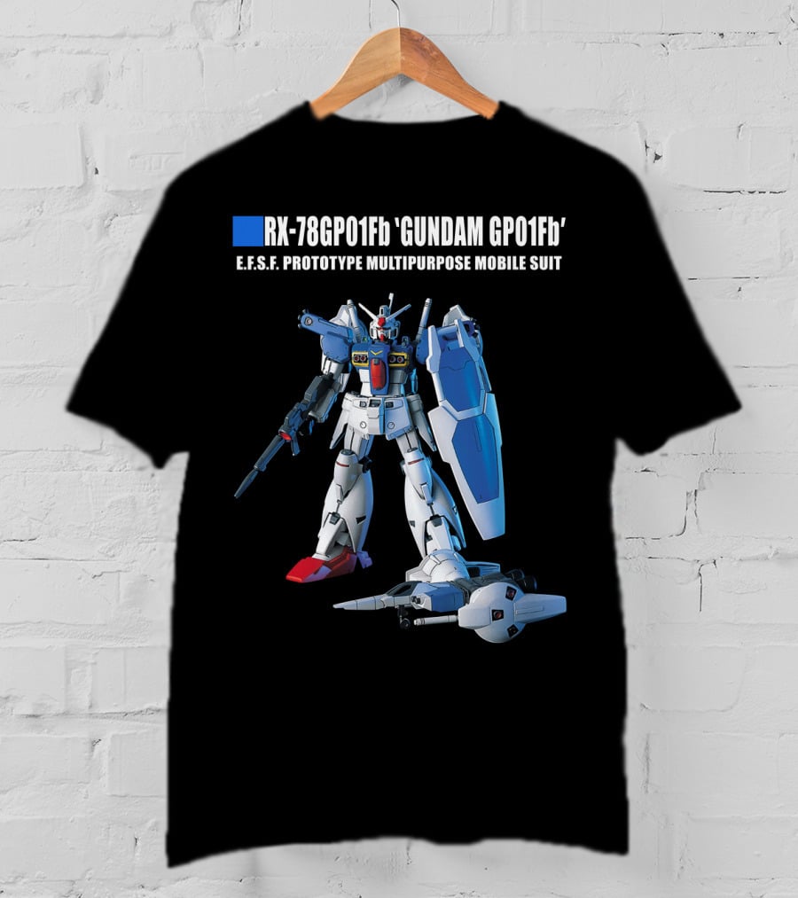 RX-78GP01Fb Gundam GP01Fb E.F.S.F. Prototype Multipurpose Mobile Suit T-Shirt