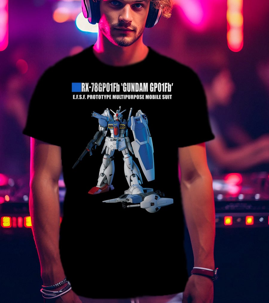 RX-78GP01Fb Gundam GP01Fb E.F.S.F. Prototype Multipurpose Mobile Suit T-Shirt