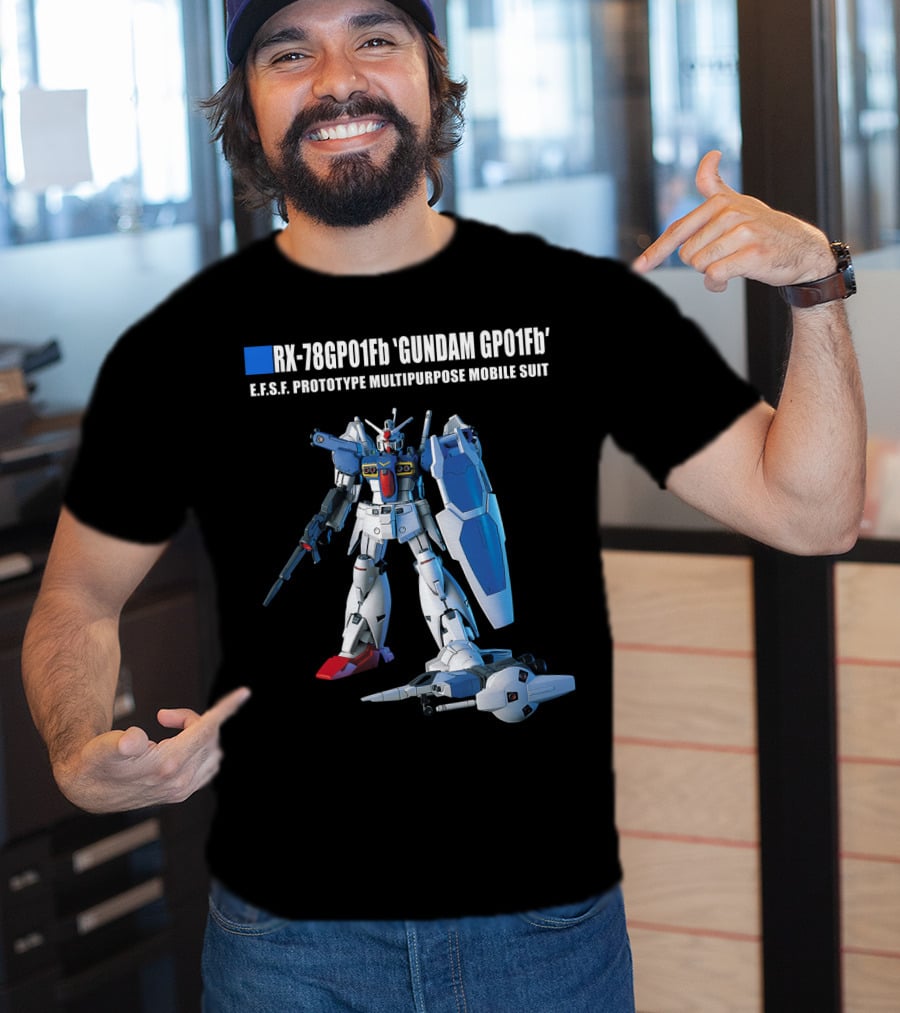 RX-78GP01Fb Gundam GP01Fb E.F.S.F. Prototype Multipurpose Mobile Suit T-Shirt