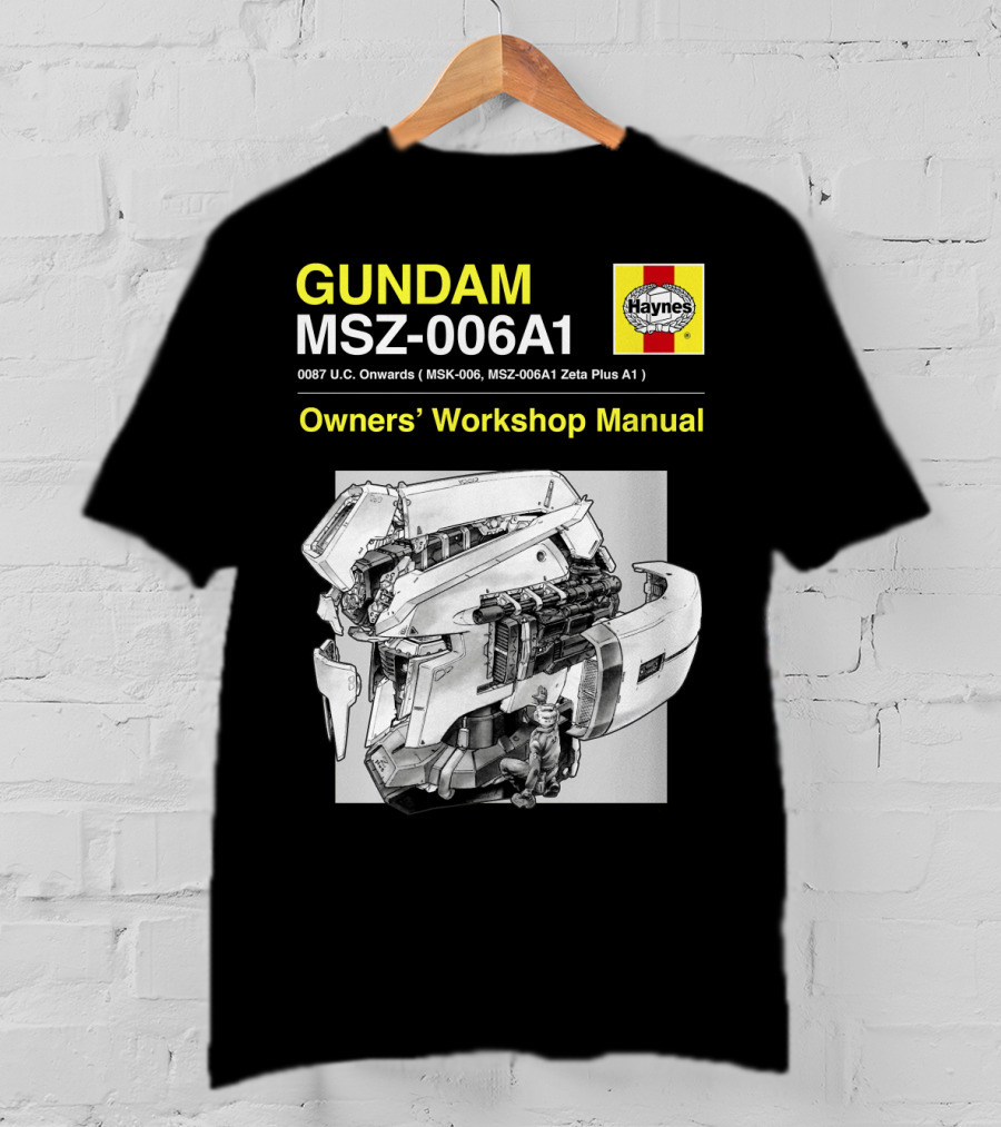 Gundam MSZ-006A1 Zeta Plus Owners' Workshop Manual Haynes 0087 U.C. Onwards T-Shirt