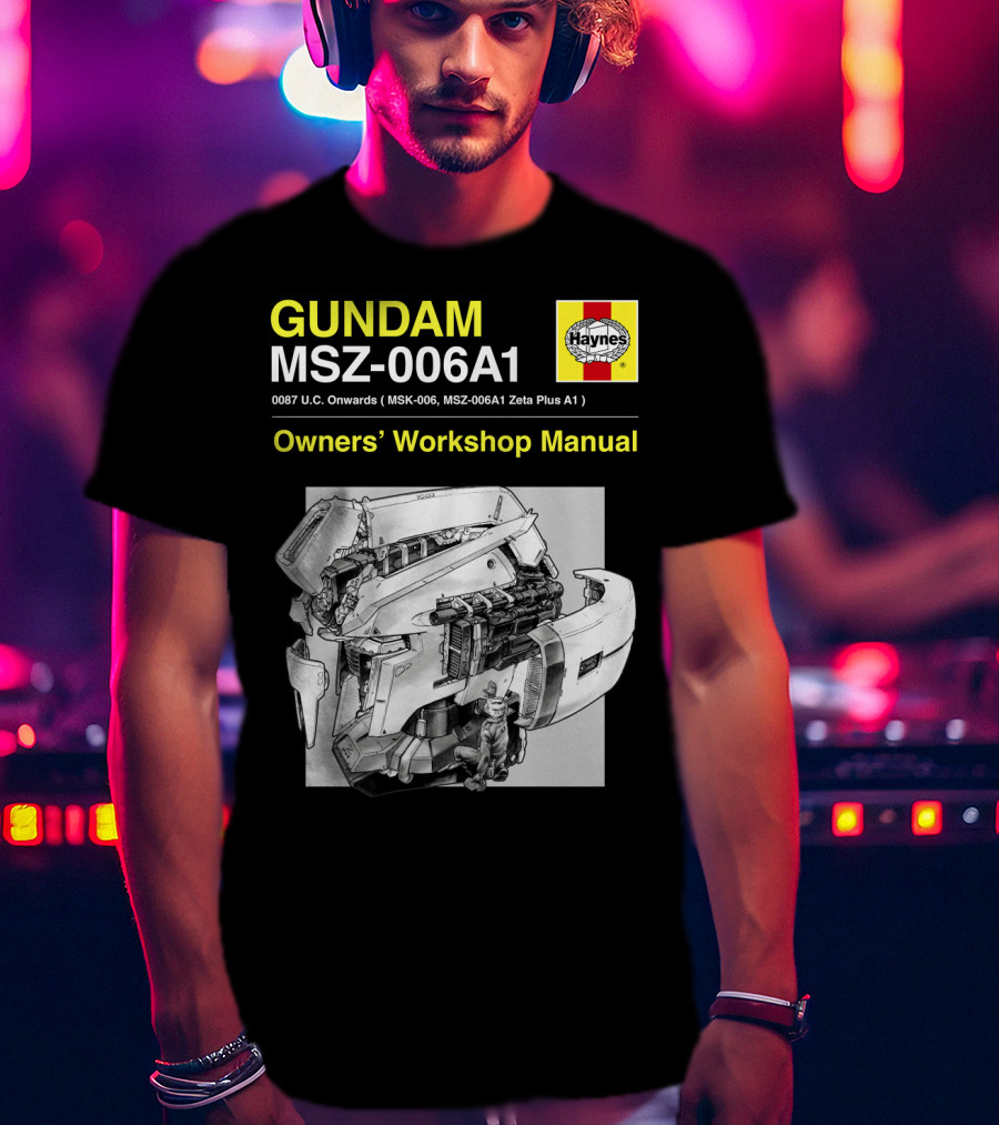 Gundam MSZ-006A1 Zeta Plus Owners' Workshop Manual Haynes 0087 U.C. Onwards T-Shirt