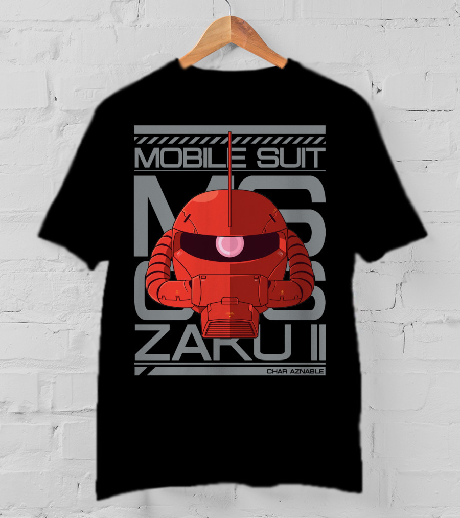 Mobile Suit MS 06S Zaku II Char Aznable T-Shirt