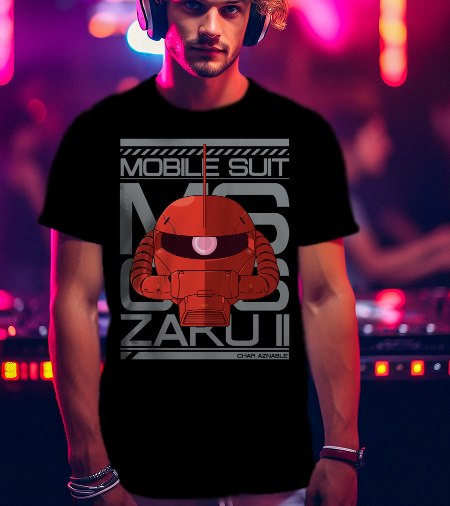 Mobile Suit MS 06S Zaku II Char Aznable T-Shirt