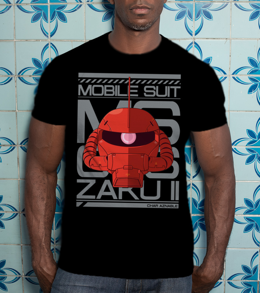 Mobile Suit MS 06S Zaku II Char Aznable T-Shirt
