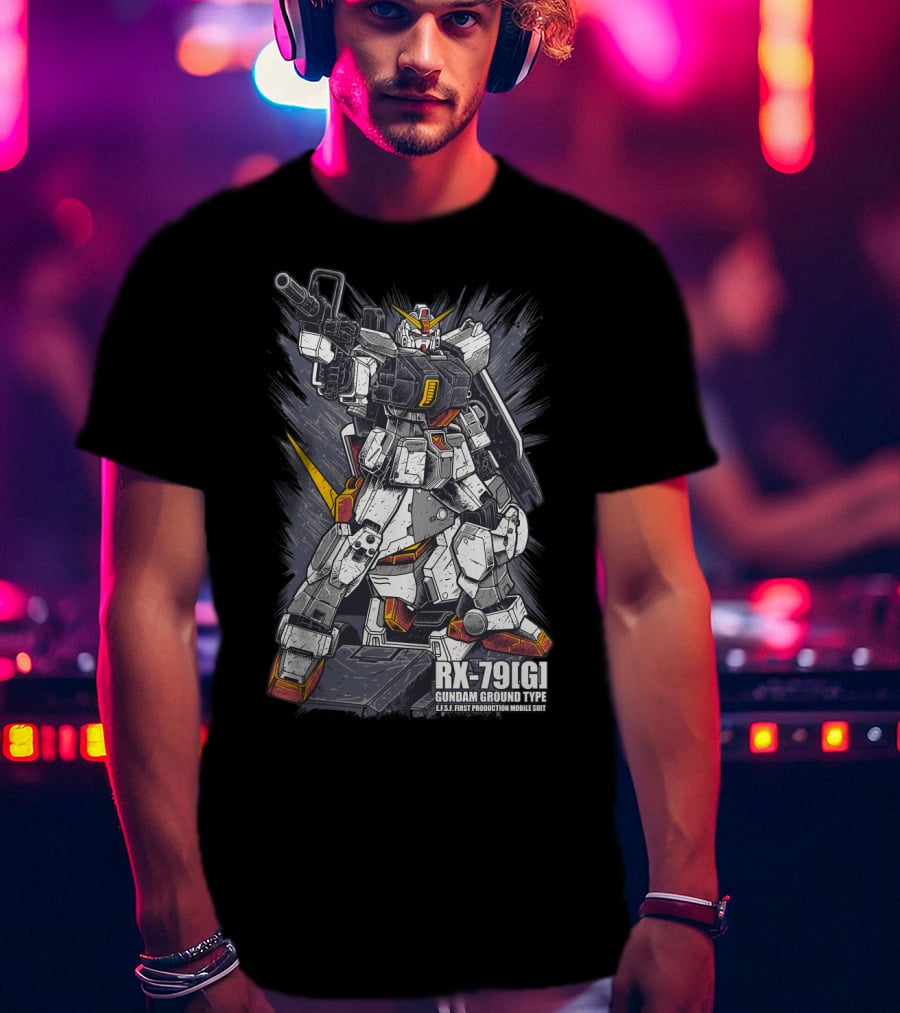 RX-79[G] Gundam Ground Type U.N.T. First Production Mobile Suit T-Shirt