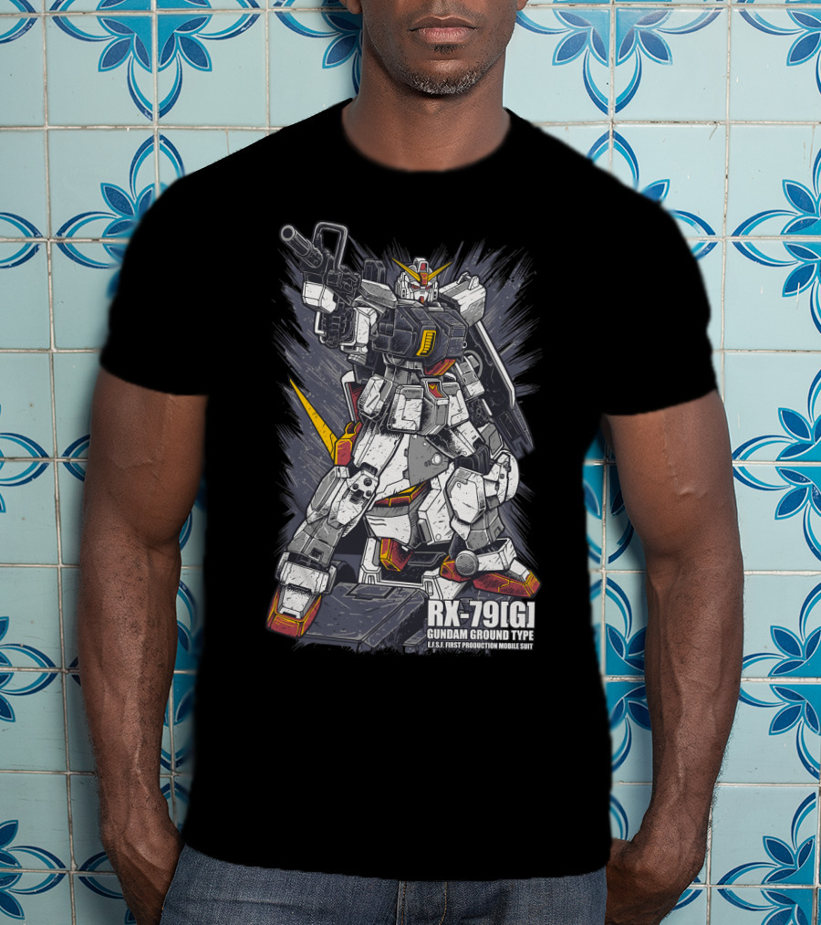 RX-79[G] Gundam Ground Type U.N.T. First Production Mobile Suit T-Shirt