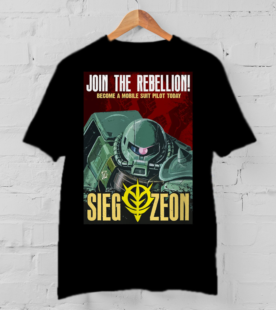 Join The Rebellion Become A Mobile Suit Pilot Today Sieg Zeon T-Shirt