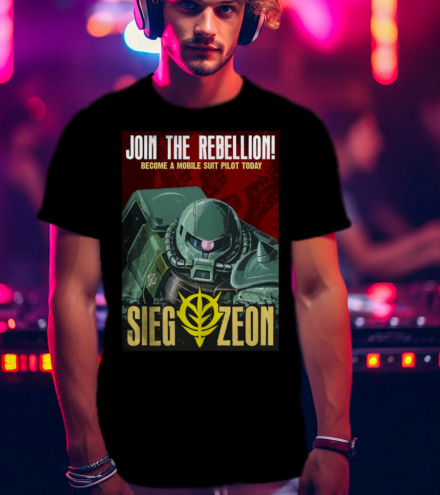 Join The Rebellion Become A Mobile Suit Pilot Today Sieg Zeon T-Shirt