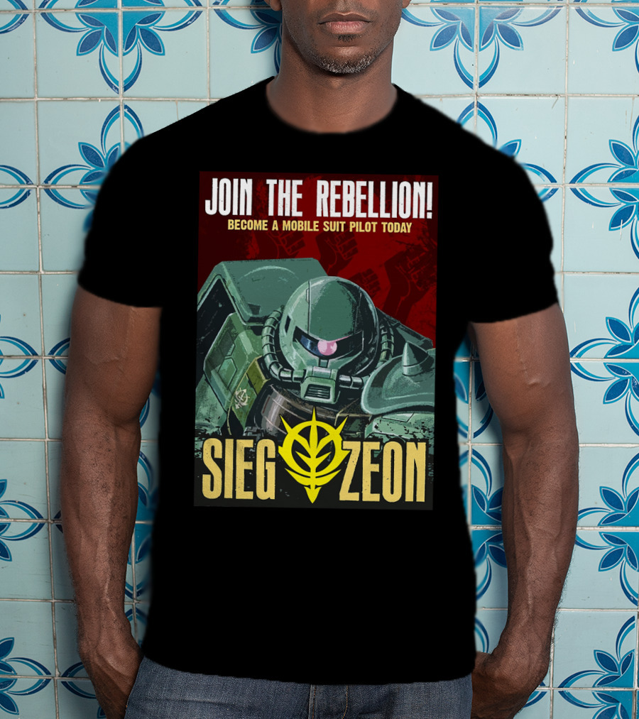 Join The Rebellion Become A Mobile Suit Pilot Today Sieg Zeon T-Shirt