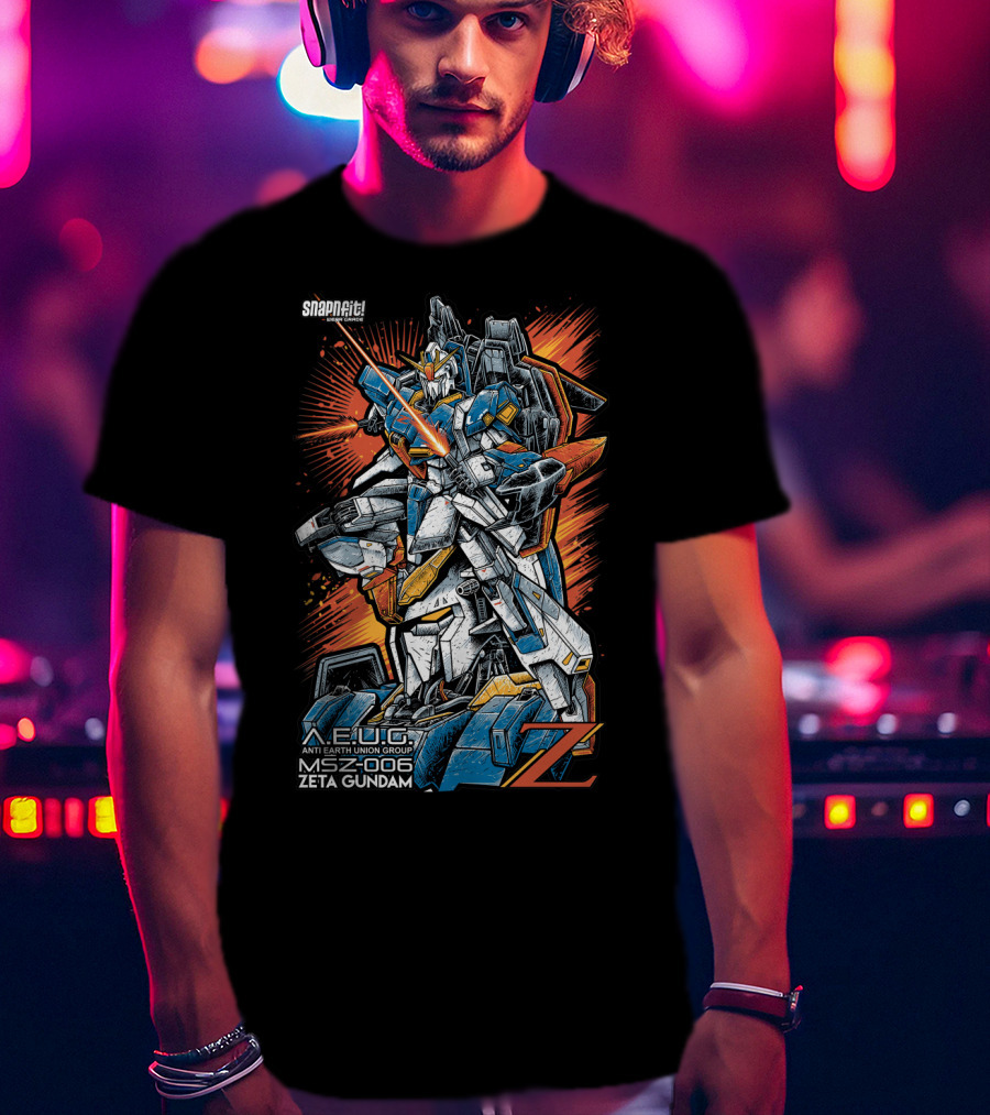 Snapfit AEUG MSZ-006 Zeta Gundam Anti Earth Union Group T-Shirt