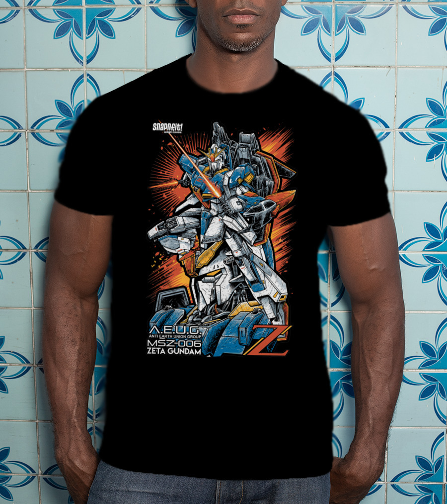 Snapfit AEUG MSZ-006 Zeta Gundam Anti Earth Union Group T-Shirt