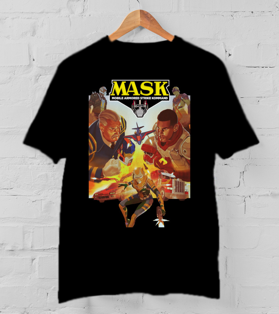 MASK Mobile Armored Strike Kommand Vintage Characters Showdown T-Shirt
