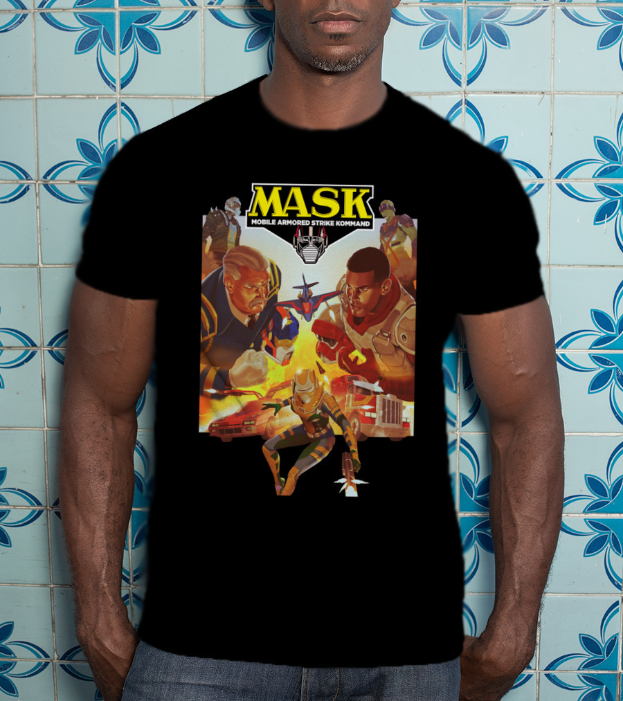 MASK Mobile Armored Strike Kommand Vintage Characters Showdown T-Shirt