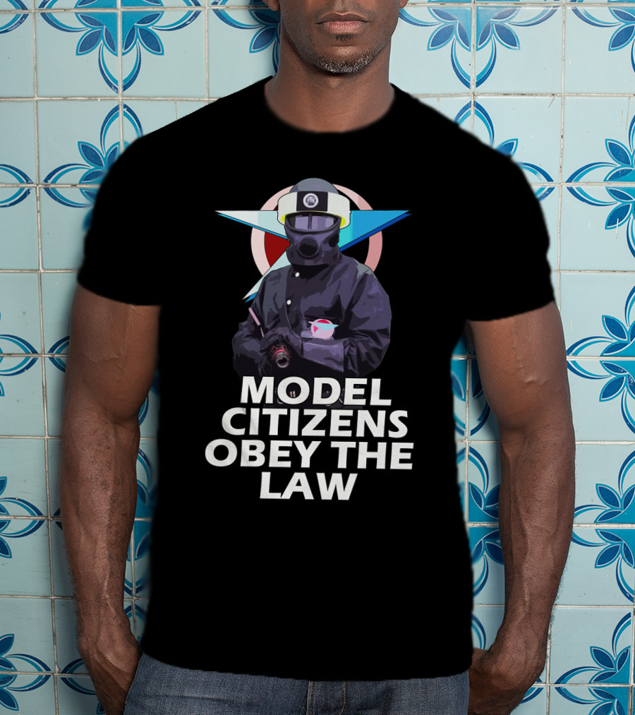 MODEL CITIZENS OBEY THE LAW Blake's 7 Federation T-Shirt
