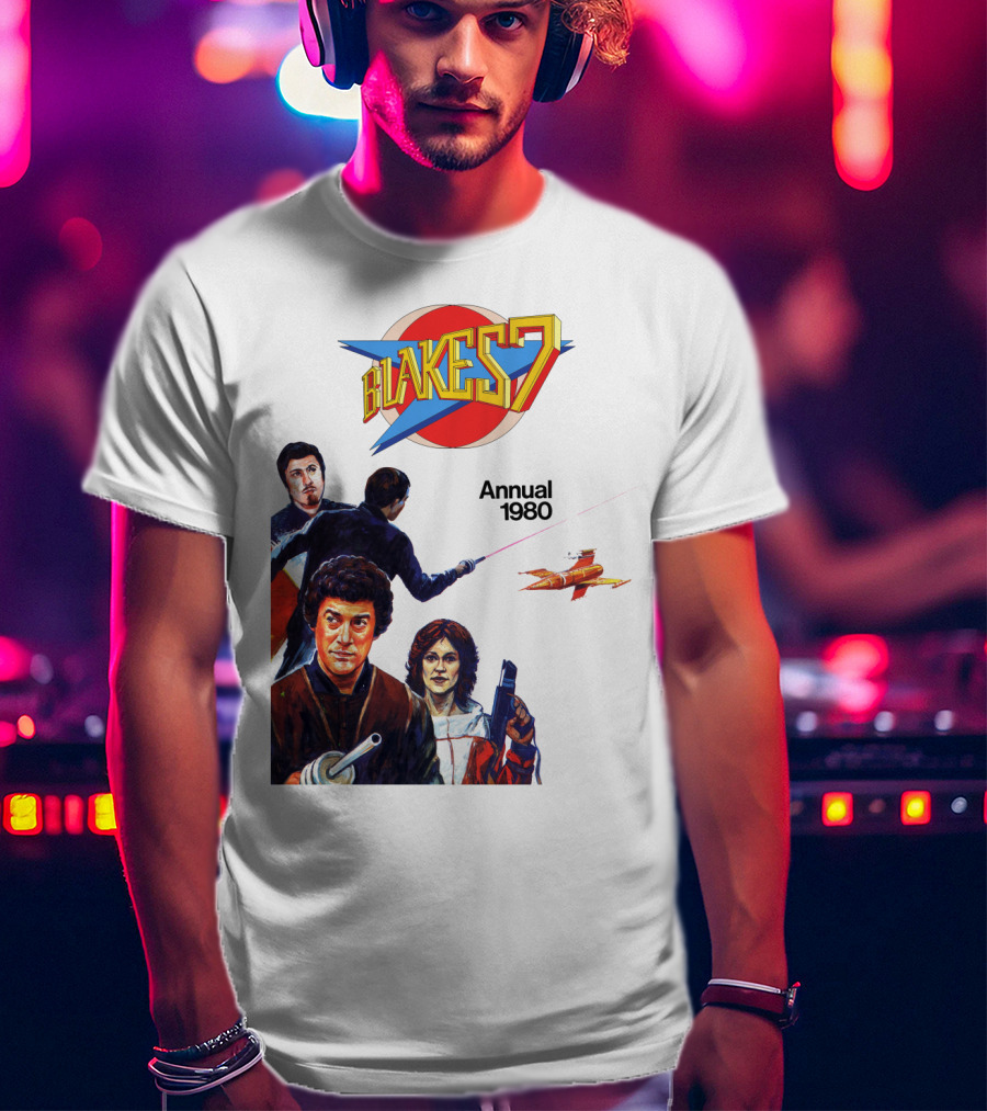 Blake's 7 Annual 1980 Classic Sci-Fi Series Cover T-Shirt