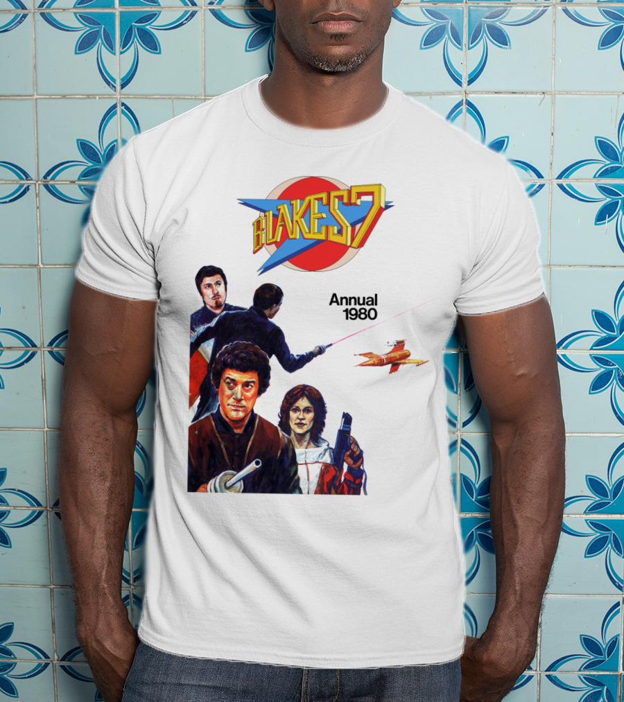 Blake's 7 Annual 1980 Classic Sci-Fi Series Cover T-Shirt