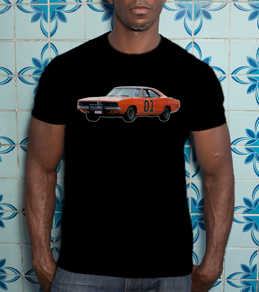 Dukes Of Hazzard General Lee 01 Iconic Orange Muscle Car Vintage TV Classic T-Shirt