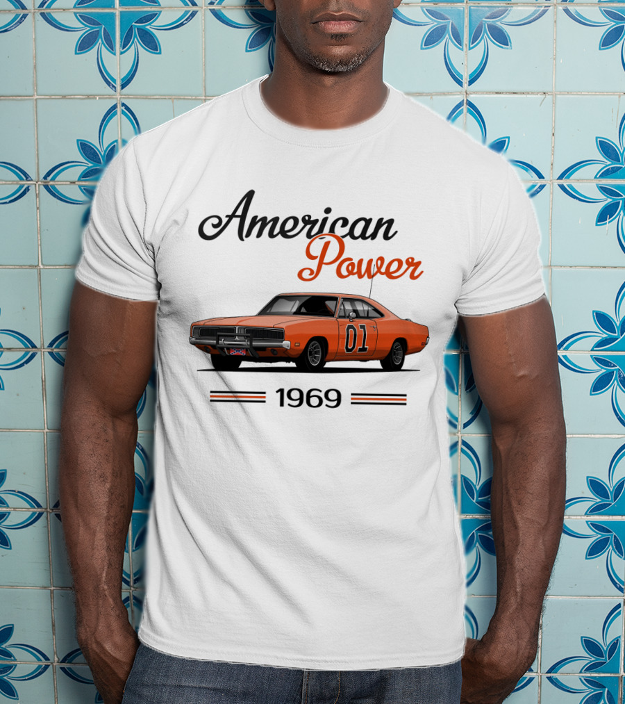 American Power 1969 Dukes Of Hazzard Charger 01 T-Shirt