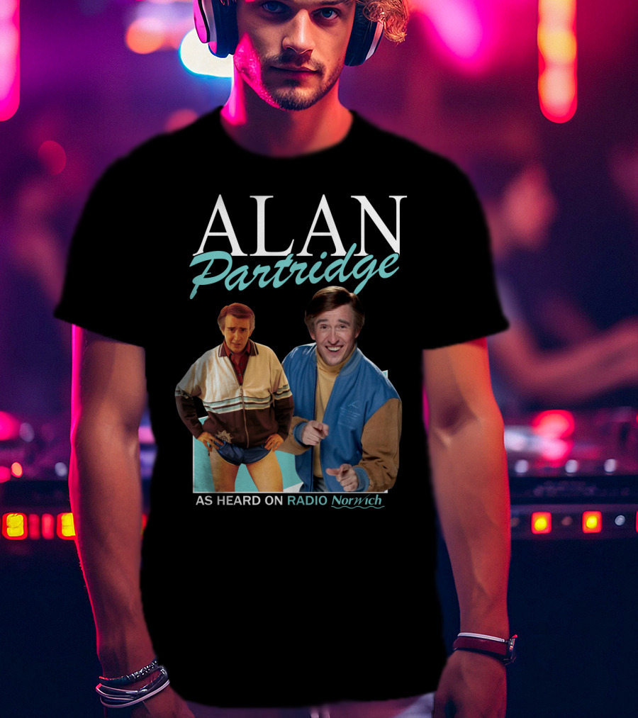 ALAN Partridge As Heard On RADIO Norwich T-Shirt