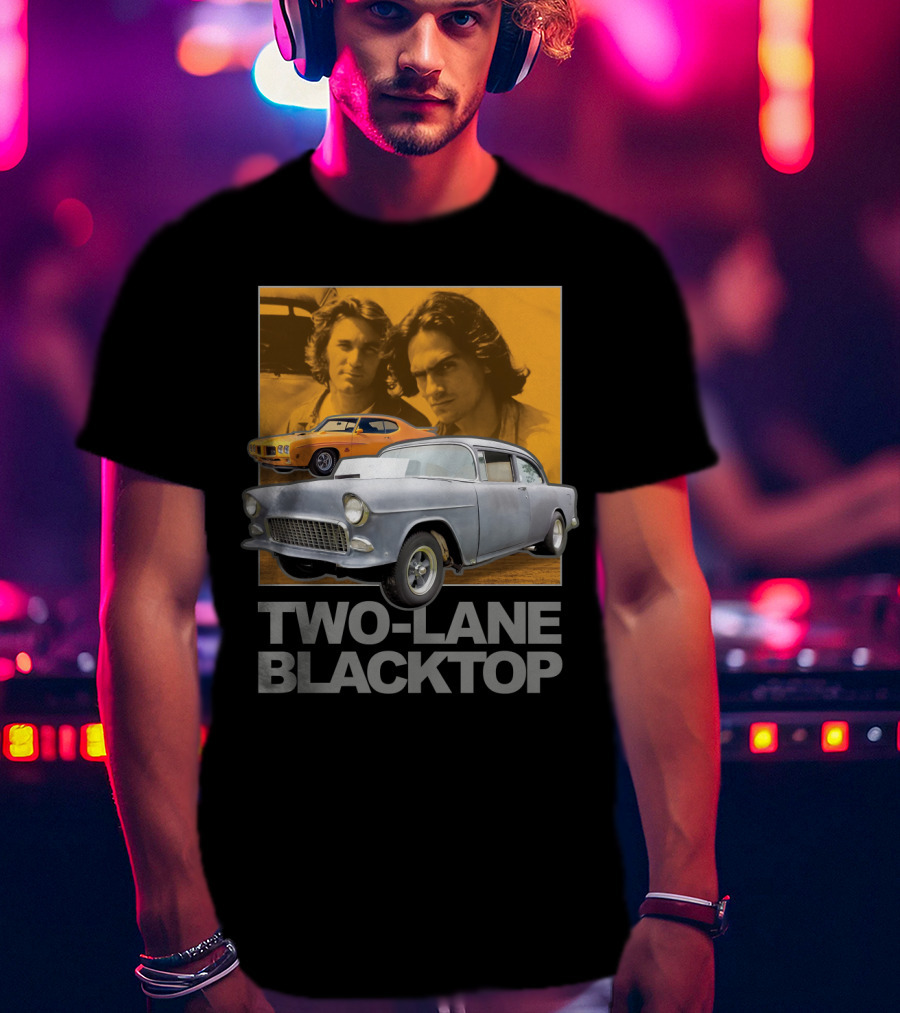 Two-Lane Blacktop Classic Cars And Characters T-Shirt