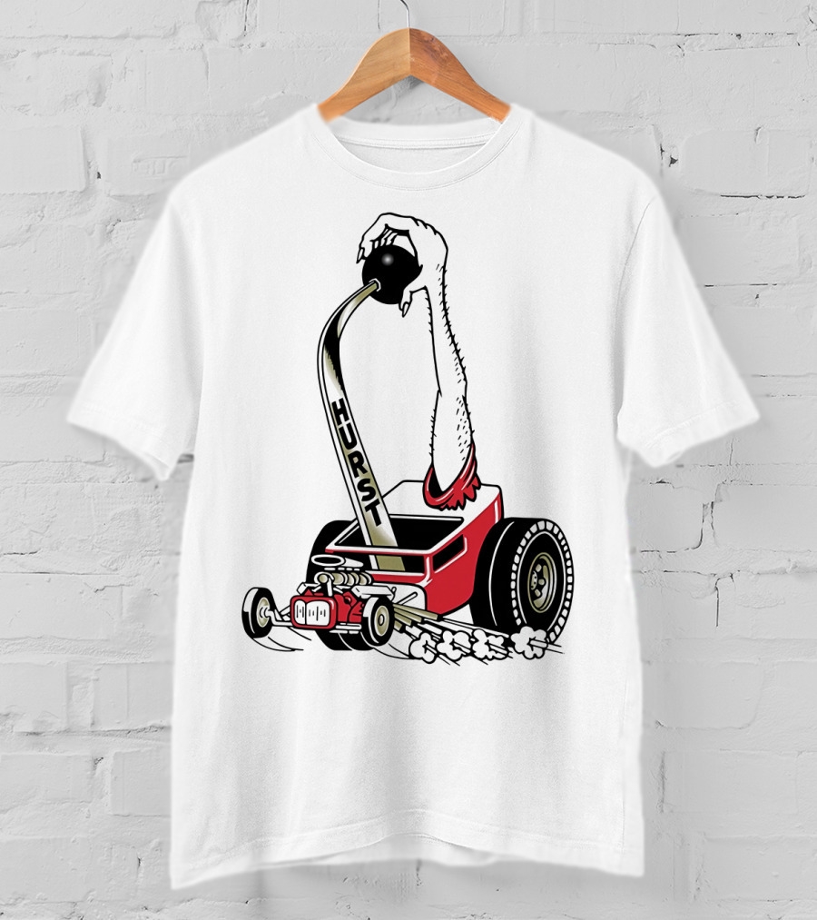 Hurst Floor Shift Monster Hot Rod Racing T-Shirt