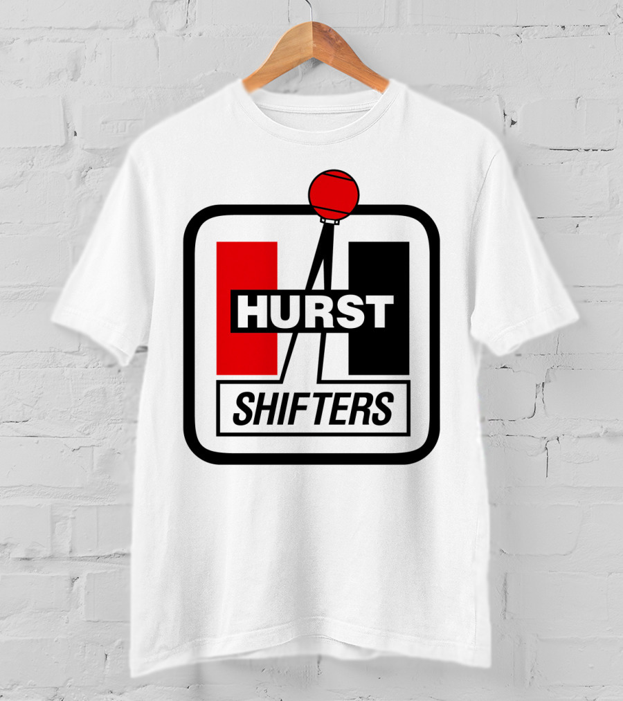 Hurst Shifters Logo Red And Black Gear Stick T-Shirt