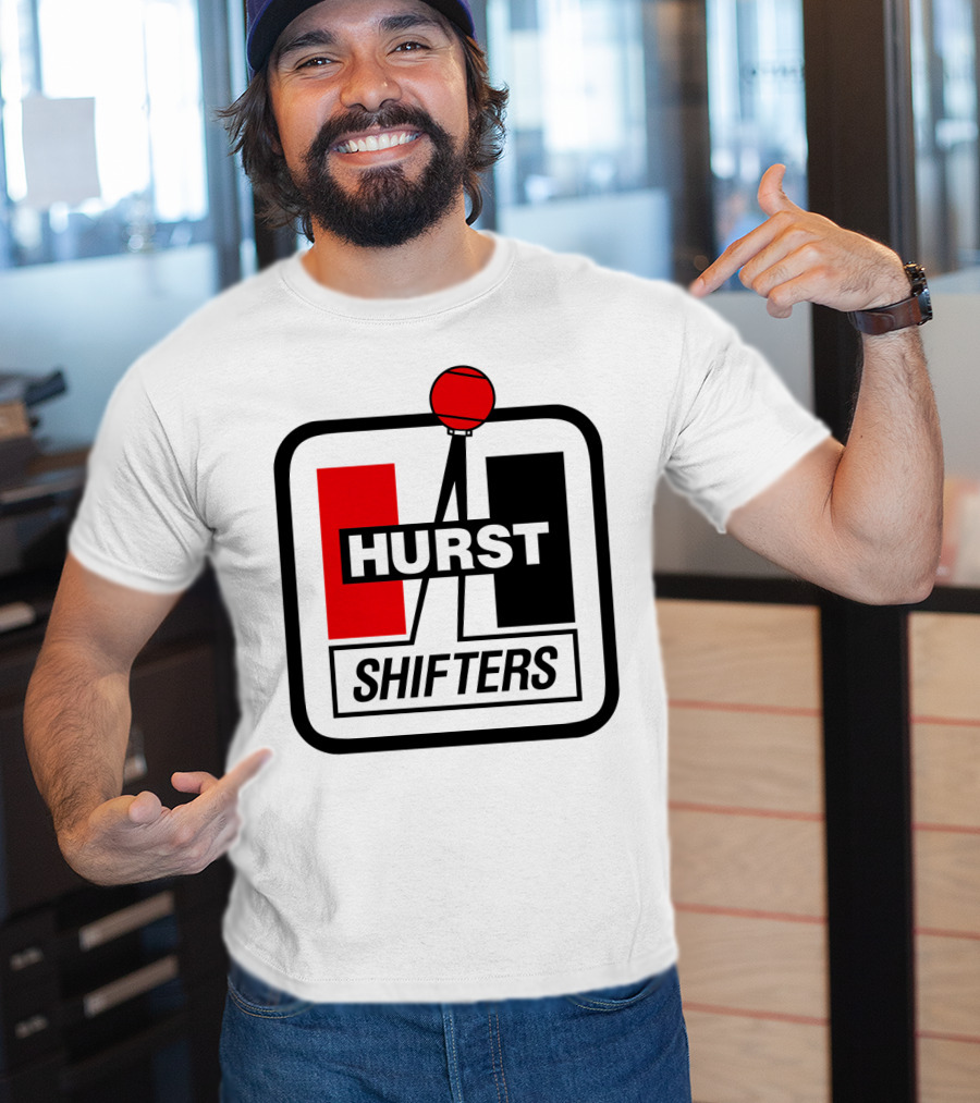 Hurst Shifters Logo Red And Black Gear Stick T-Shirt
