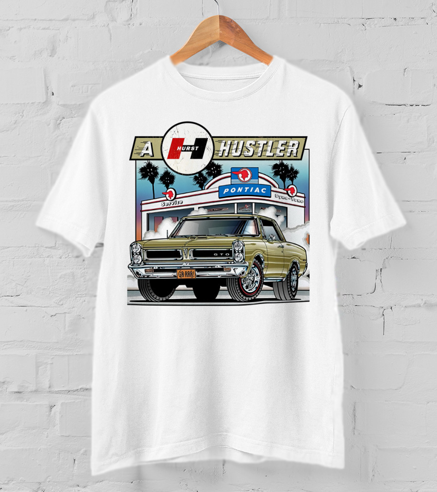 A Hurst Hustler 1965 Pontiac GTO Speeding T-Shirt