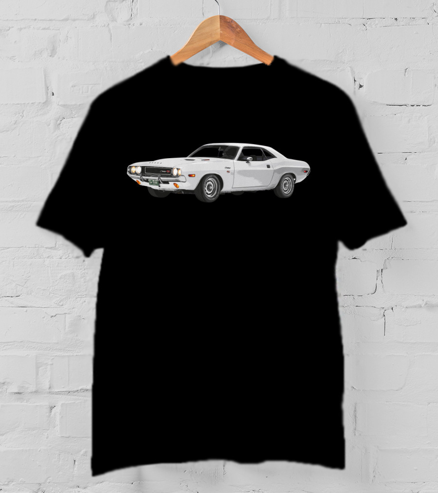 Vanishing Point 2.1 Classic White Muscle Car T-Shirt