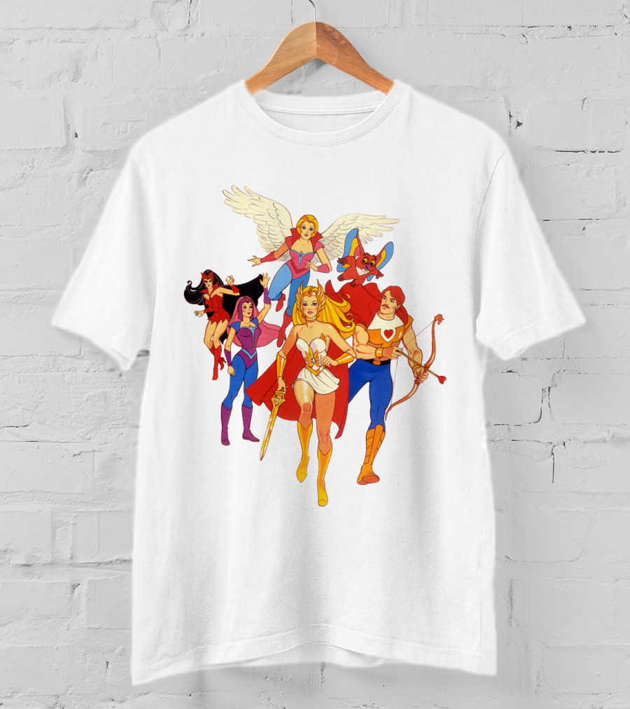She Ra Princess Of Power Heroes Group T-Shirt