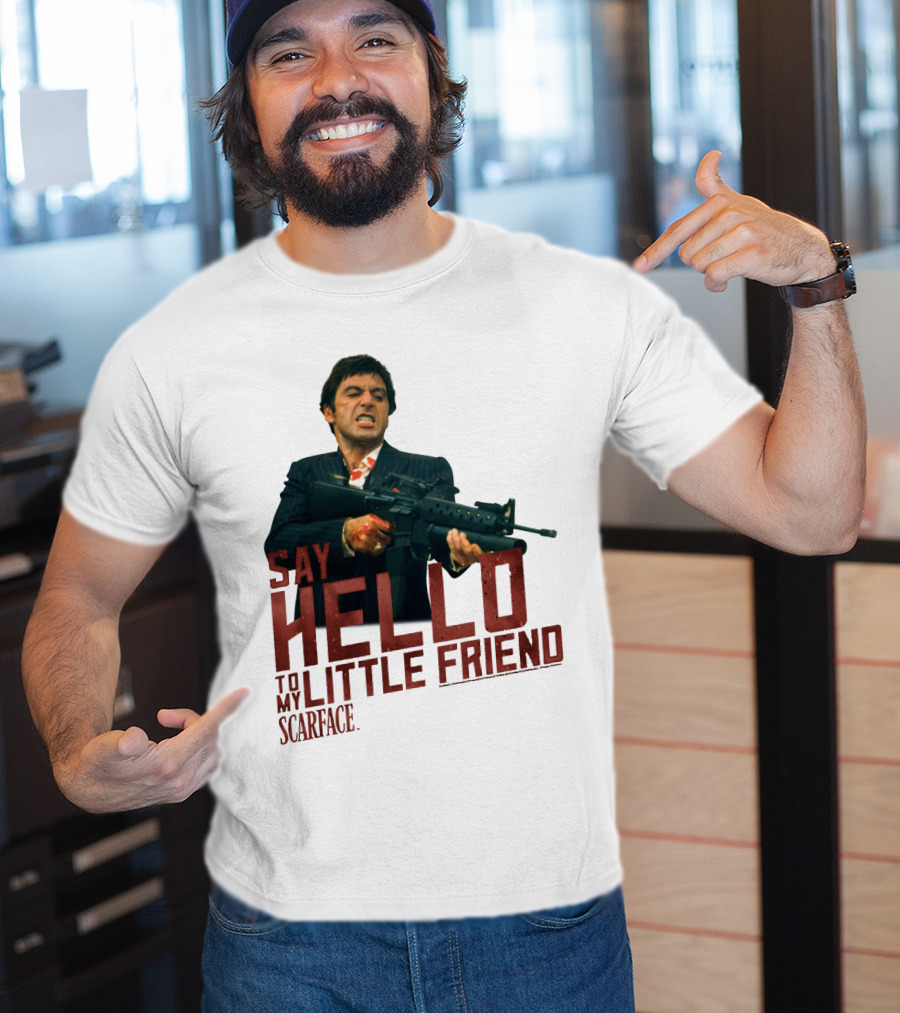 Say Hello To My Little Friend Scarface Movie Iconic Scene T-Shirt