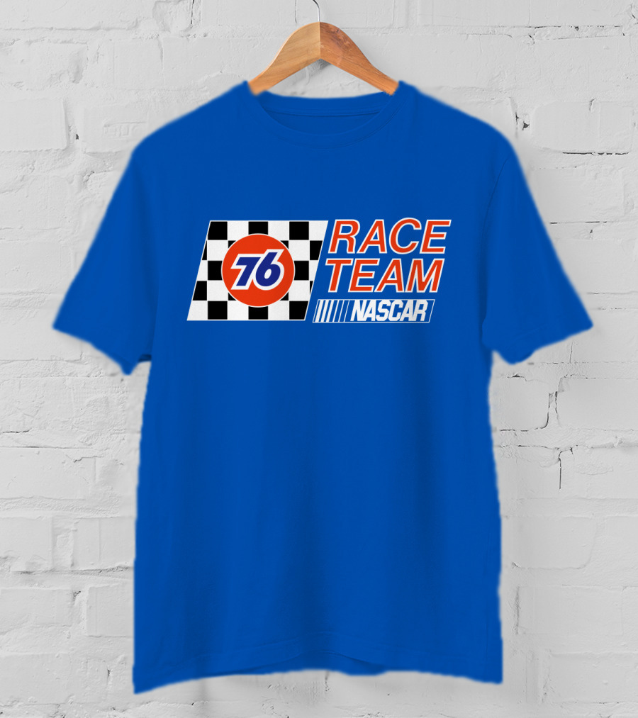 Union 76 Race Team NASCAR Checkered Flag T-Shirt