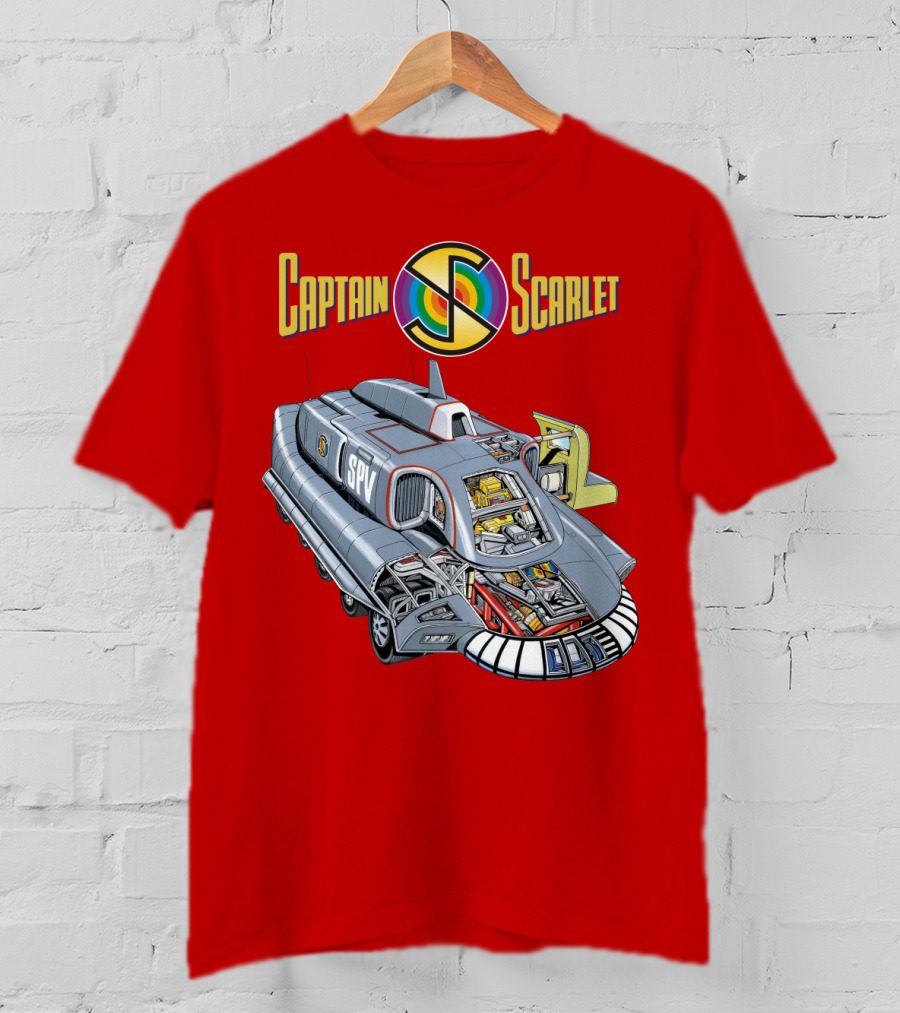 Captain Scarlet SPV Spectrum Pursuit Vehicle Blueprint T-Shirt