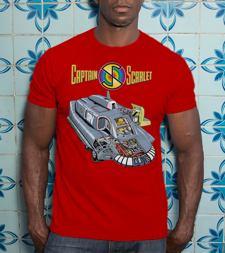Captain Scarlet SPV Spectrum Pursuit Vehicle Blueprint T-Shirt
