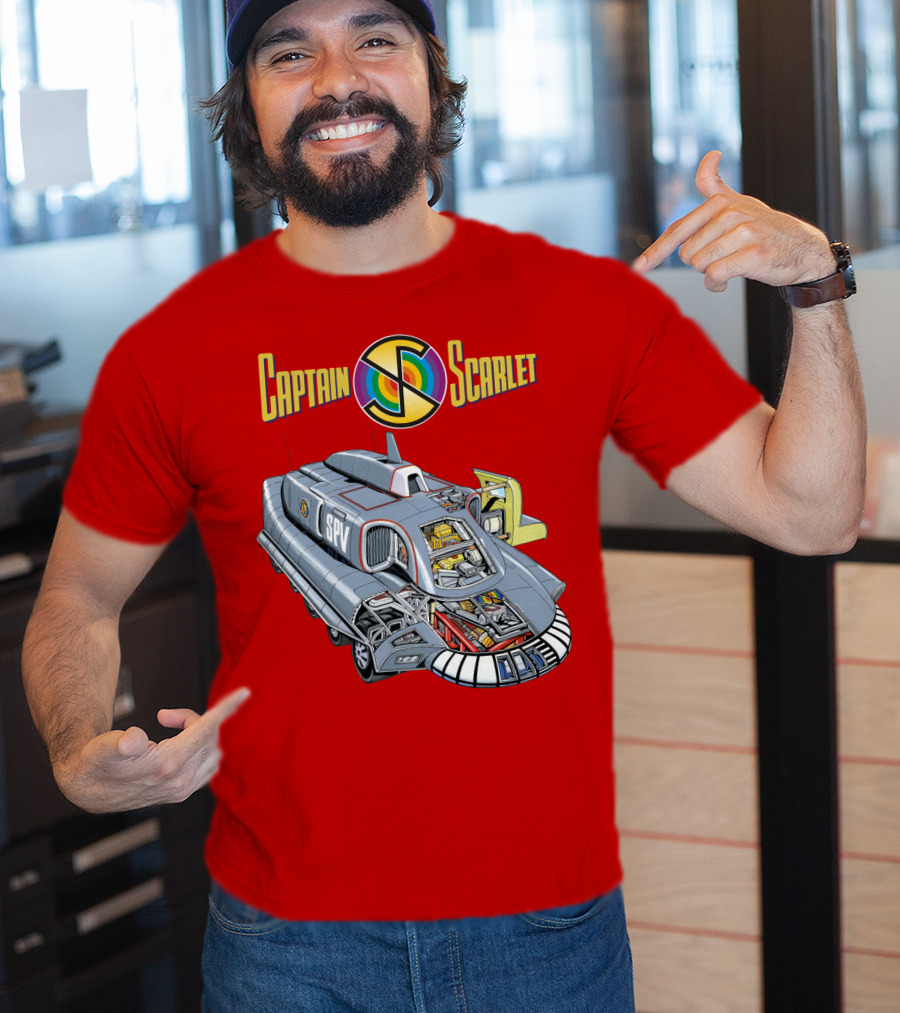 Captain Scarlet SPV Spectrum Pursuit Vehicle Blueprint T-Shirt