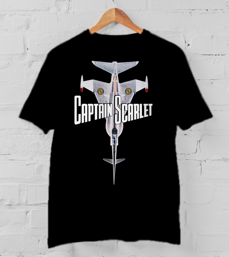 Captain Scarlet Spectrum Angel Interceptor Aircraft T-Shirt