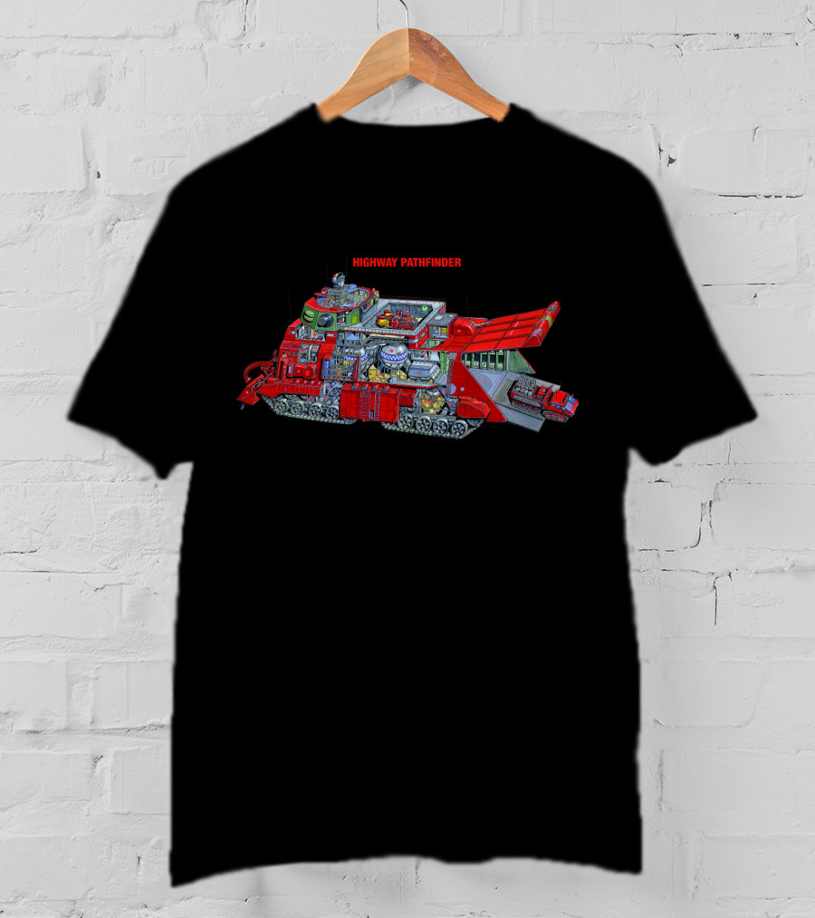 Captain Scarlet Highway Pathfinder Detailed Tank Schematic T-Shirt