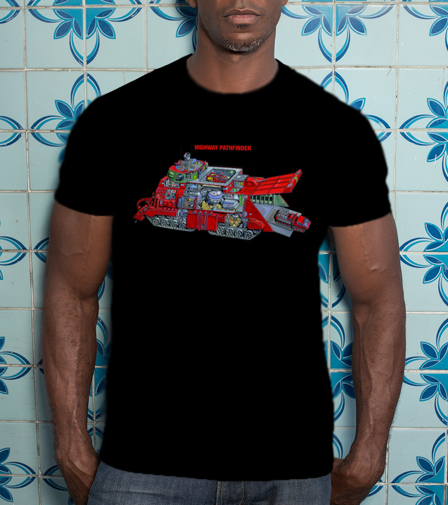 Captain Scarlet Highway Pathfinder Detailed Tank Schematic T-Shirt